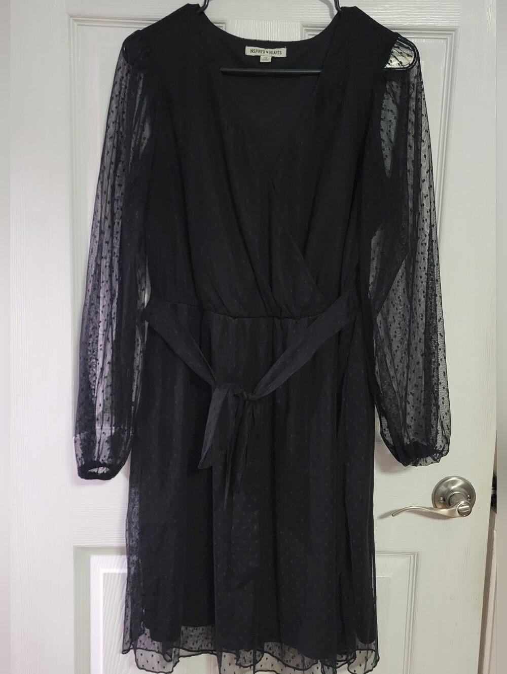 Inspired Hearts Black Dress
